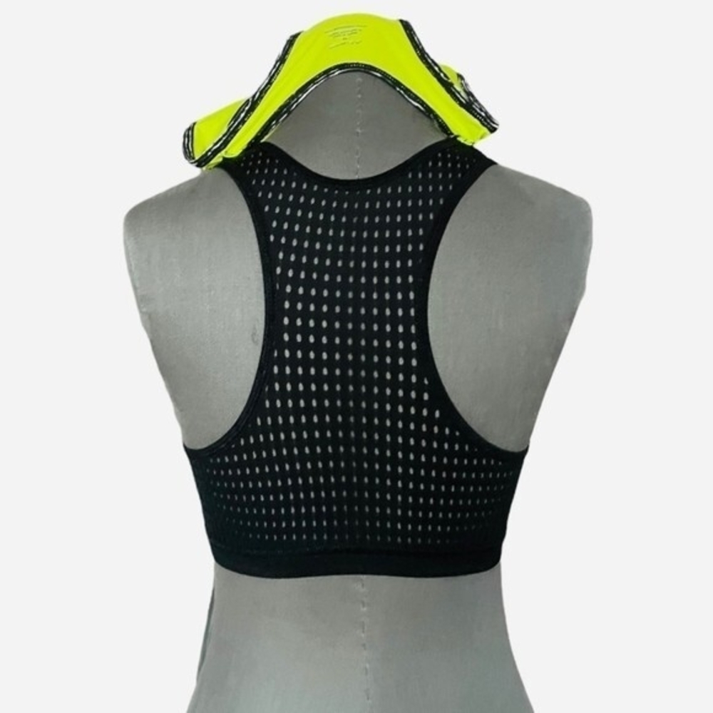 Alii Sport Women's Lemon Citron Black Athletic Tank M Mesh Bra UV Protection NWT - Picture 8 of 10